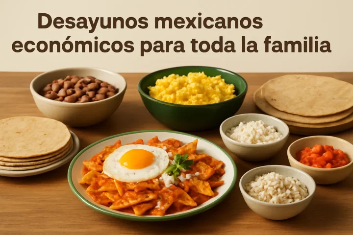 Desayunos mexicanos económicos para toda la familia: ilustración práctica de la guía