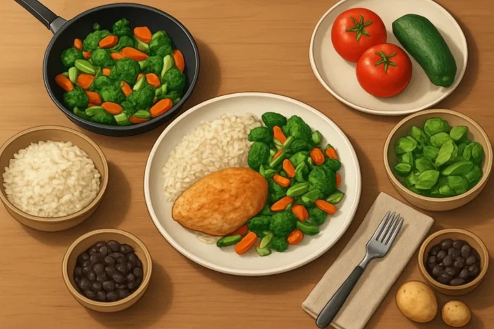 Comidas económicas en 30 minutos: ilustración práctica de la guía