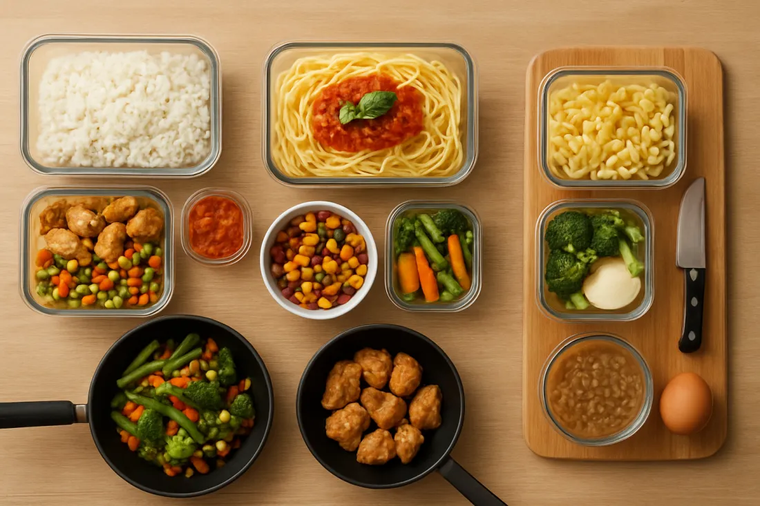 Batch cooking económico para principiantes paso a paso: comparación visual de opciones