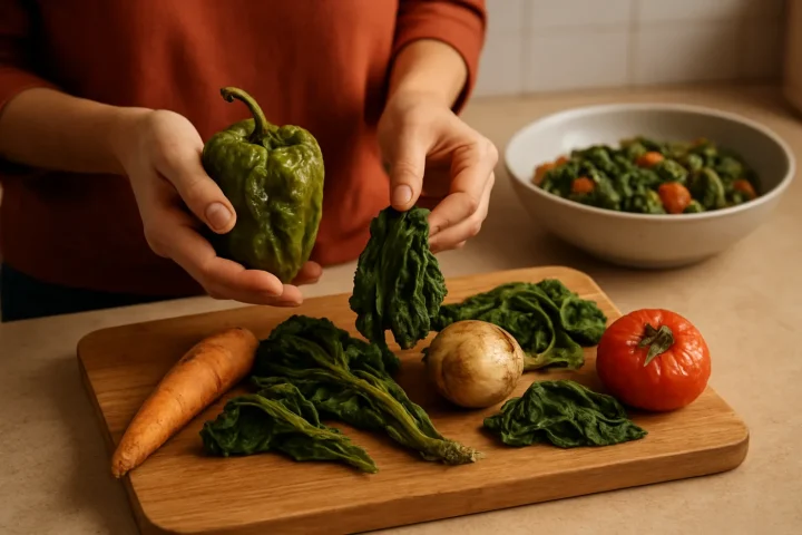 Cómo aprovechar verduras que se van a echar a perder: ilustración práctica de la guía