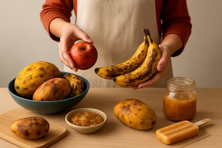 Recetas con fruta muy madura: ilustración práctica de la guía