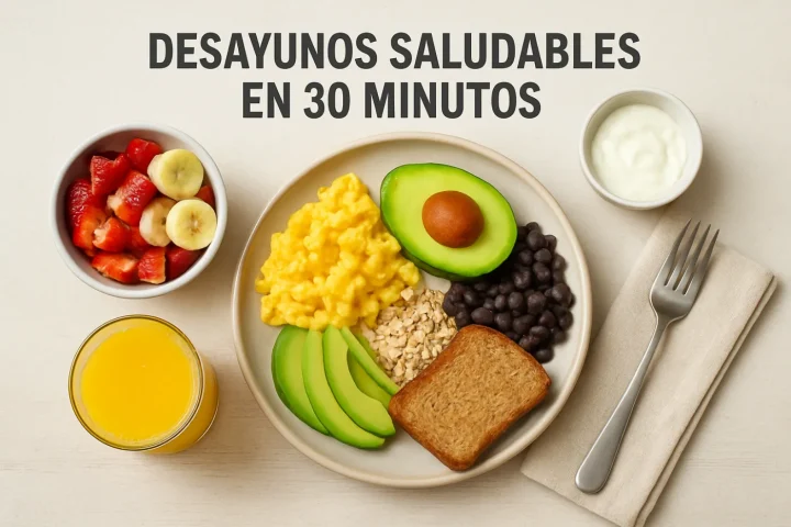 Desayunos saludables en 30 minutos: ilustración práctica de la guía