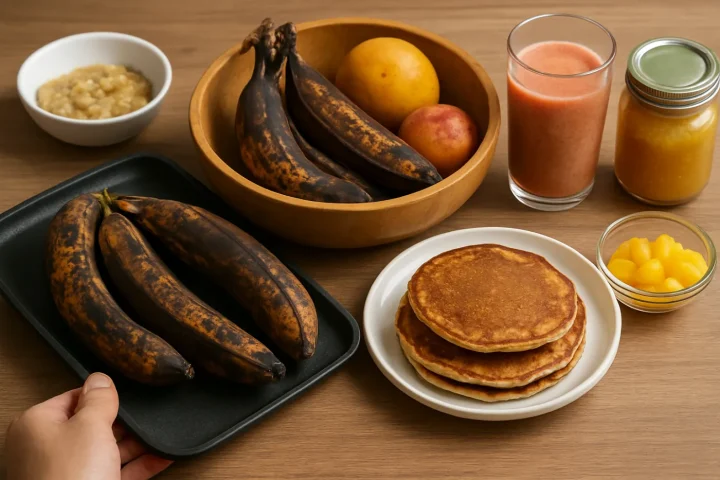 Qué hacer con plátanos muy maduros y otras frutas pasadas: ilustración práctica de la guía