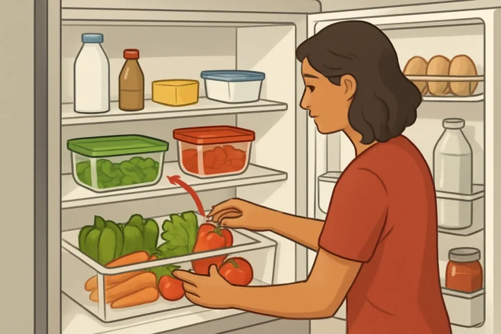 Cómo organizar el refri para aprovechar mejor los alimentos: ilustración práctica de la guía