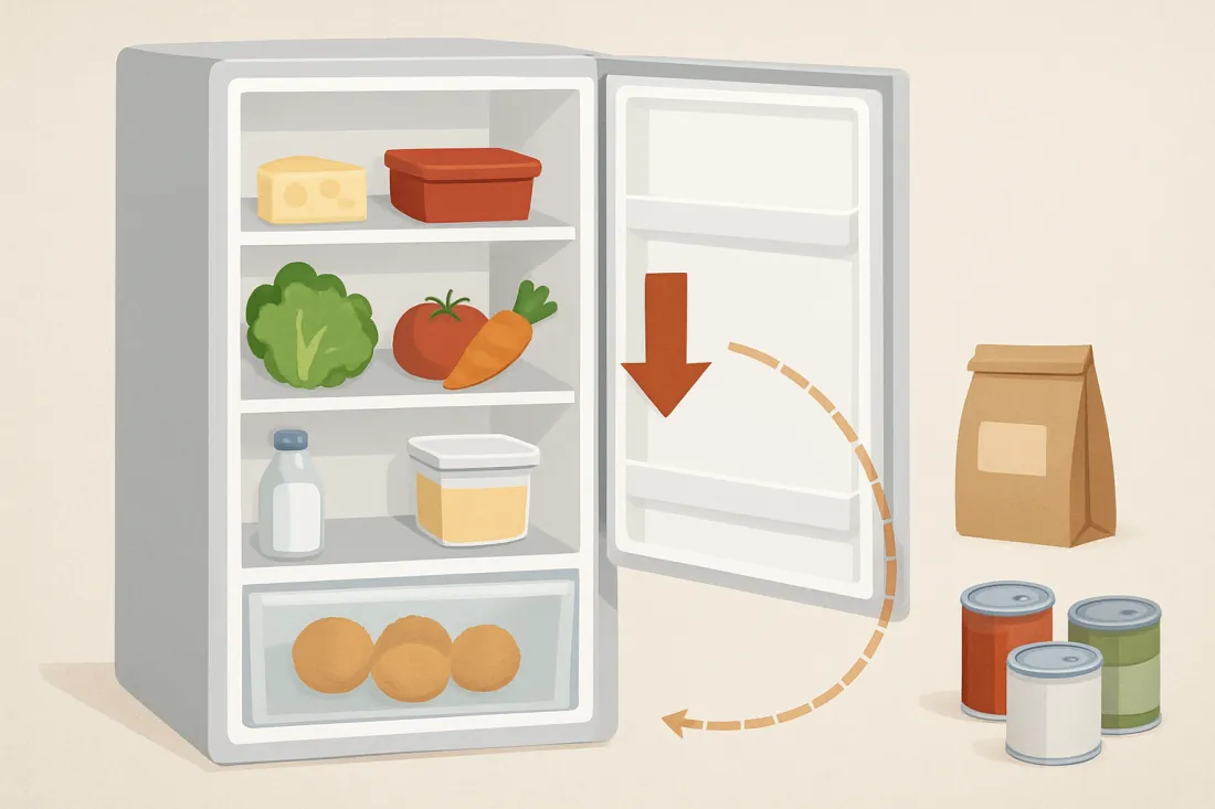 Cómo organizar el refri para aprovechar mejor los alimentos: esquema de los elementos clave