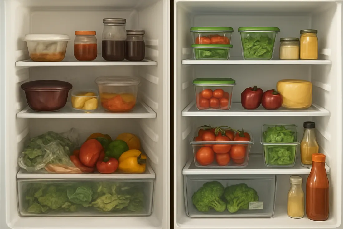 Cómo organizar el refri para aprovechar mejor los alimentos: comparación visual de opciones