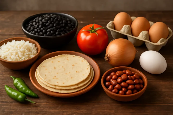 Recetas con ingredientes básicos mexicanos: ilustración práctica de la guía
