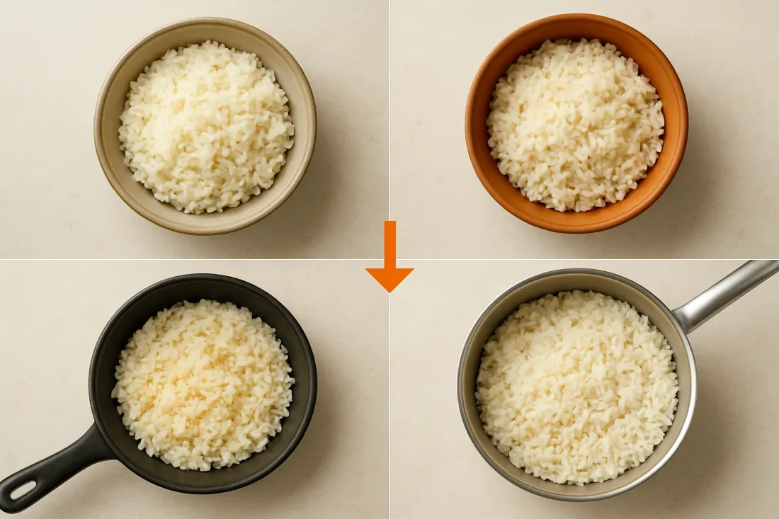 Cómo hacer arroz blanco mexicano esponjoso: comparación visual de opciones