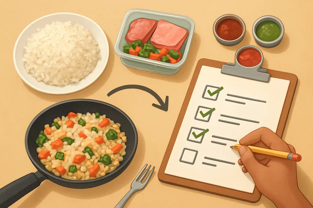 Recetas de arroz con lo que hay en el refri: lista práctica de comprobación antes de actuar