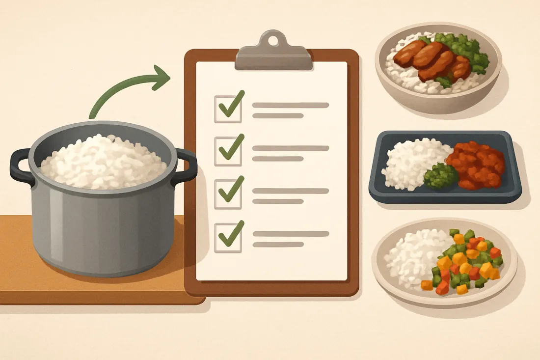 Ideas con arroz blanco para la semana: lista práctica de comprobación antes de actuar