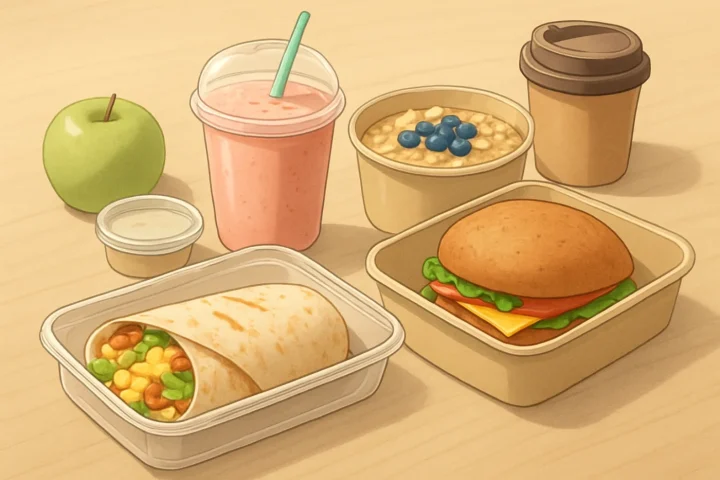Desayunos para llevar en 30 minutos: ilustración práctica de la guía