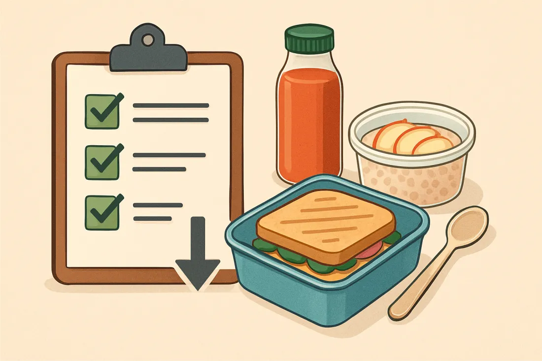 Desayunos para llevar en 30 minutos: lista práctica de comprobación antes de actuar