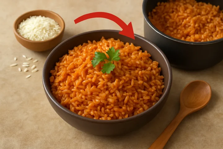 Arroz rojo fácil para principiantes: ilustración práctica de la guía