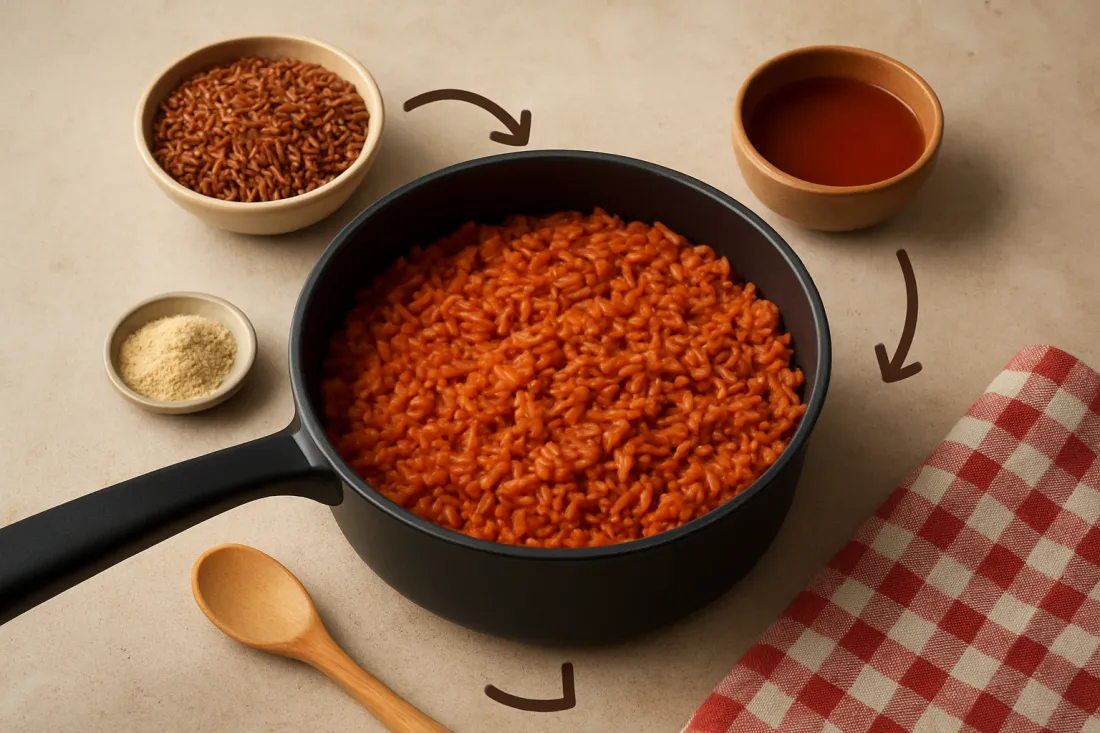 Arroz rojo fácil para principiantes: lista práctica de comprobación antes de actuar