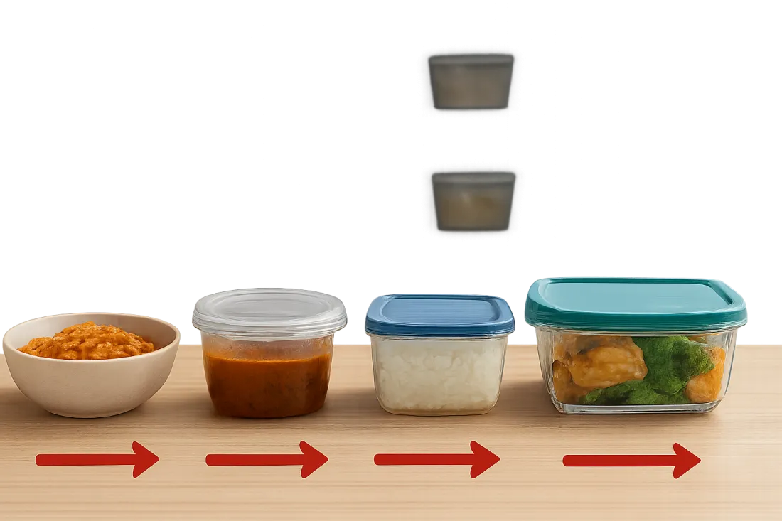 Cuánto tiempo se puede guardar la comida ya cocinada en el refrigerador: comparación visual de opciones