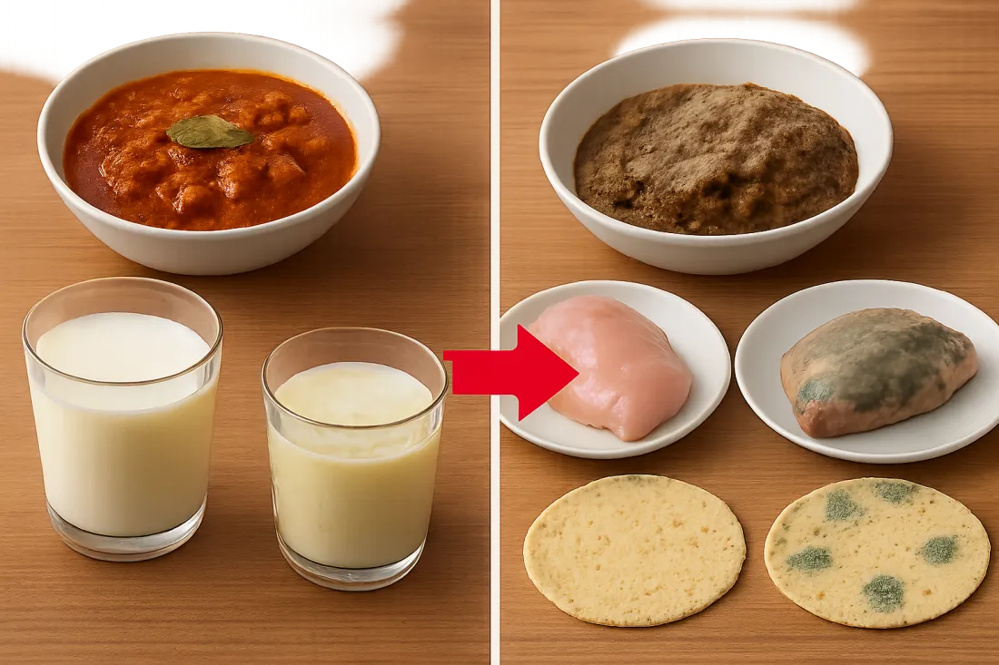 Cómo saber si un alimento está echado a perder: comparación visual de opciones