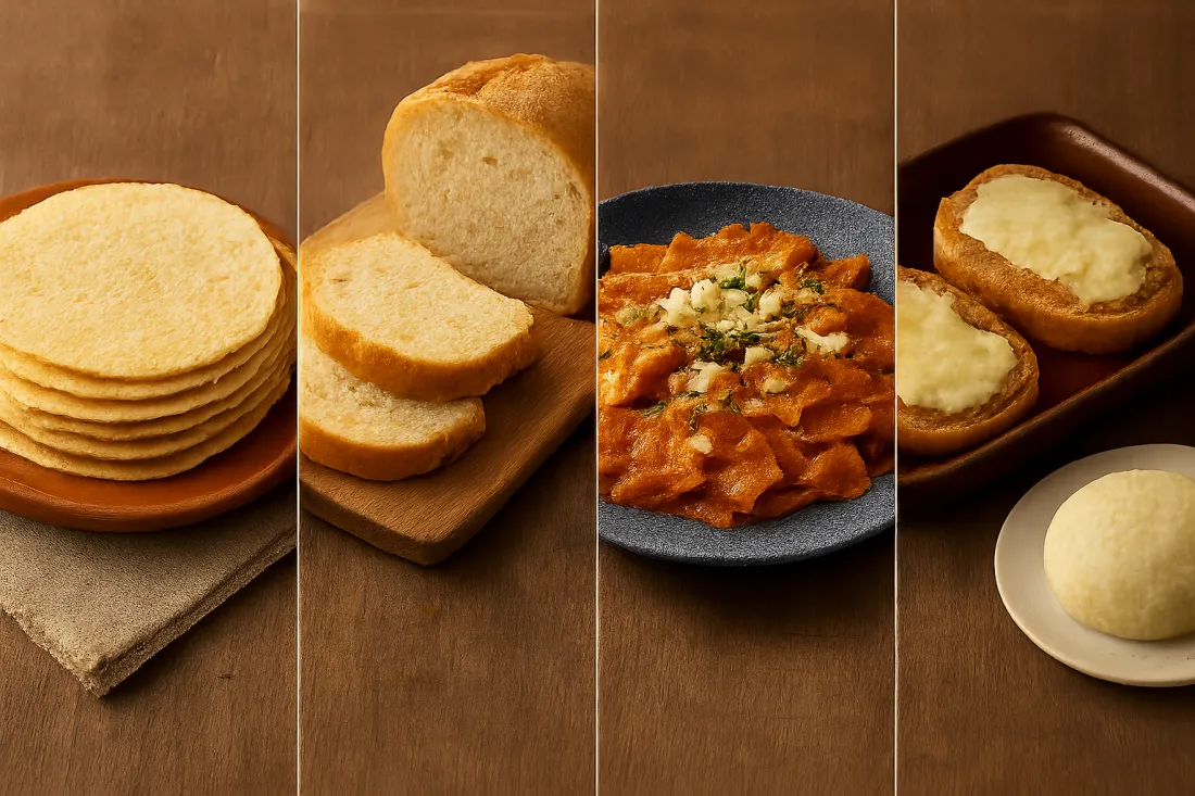 Qué hacer con tortillas y pan que sobran: comparación visual de opciones